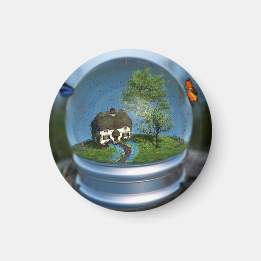 Botervliegers Wereldbol Magnet (Voorkant)