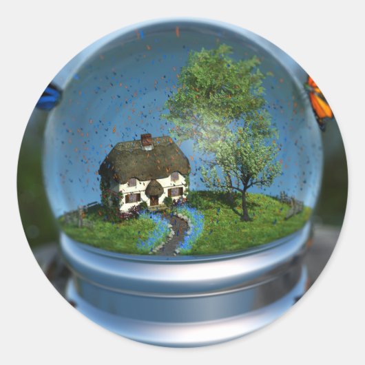 Botervliegers Wereldbol stickers (Voorkant)