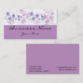 Botervliegersvleugels in Lila Paars Visitekaartje (Voorkant / Achterkant)
