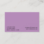 Botervliegersvleugels in Lila Paars Visitekaartje (Achterkant)