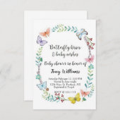 Botervliegflorale Kaart (Voorkant / Achterkant)