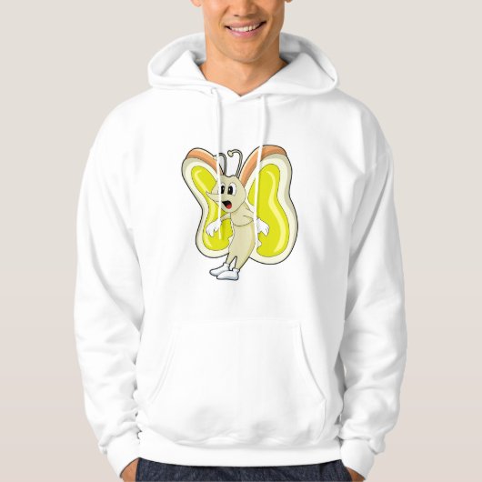 Botervlieggeel Hoodie (Voorkant)