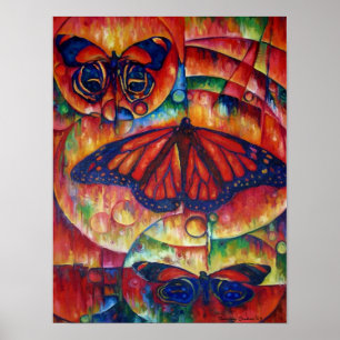 Botervliegglorie - Canvas afdrukken Poster