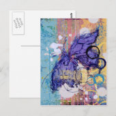 Botervlieggrunge Briefkaart (Voorkant / Achterkant)