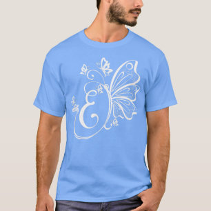 Botervlieggrunge Fairycore Aesthetische Letter E M T-shirt