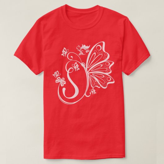 Botervlieggrunge Fairycore Aesthetische Letter S M T-shirt (Design voorkant)