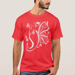 Botervlieggrunge Fairycore Aesthetische Letter S M T-shirt
