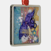 Botervlieggrunge Metalen Ornament (Rechts)