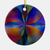 Botervliegkleuren Keramisch Ornament (Voorkant)