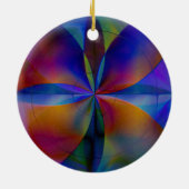 Botervliegkleuren Keramisch Ornament (Achterkant)