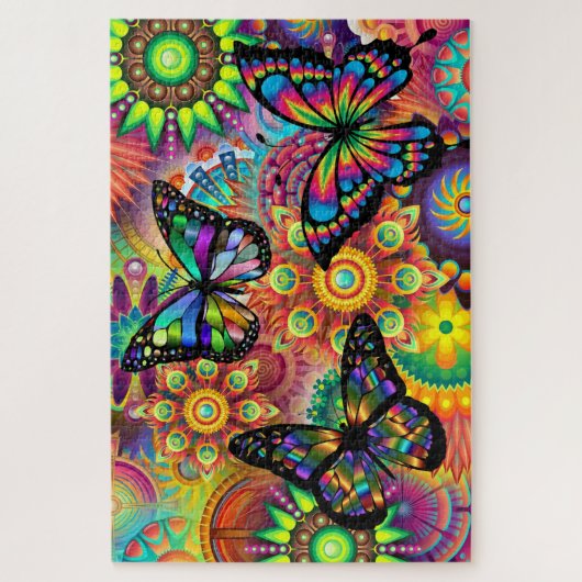 Botervliegkleuren Legpuzzel (Verticaal)