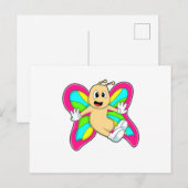 Botervliegkleurig Briefkaart (Voorkant / Achterkant)