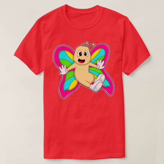 Botervliegkleurig T-shirt (Design voorkant)