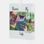 Botervliegleven Glas Ornament (Voorkant links)