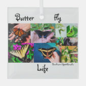 Botervliegleven Glas Ornament (Voorkant)