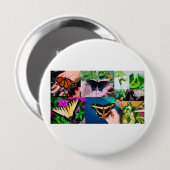 Botervliegleven Ronde Button 4,0 Cm (Voorkant /achterkant)
