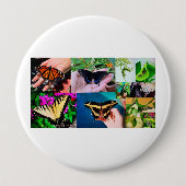 Botervliegleven Ronde Button 4,0 Cm (Voorkant)