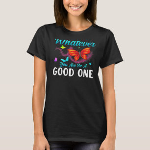 Botervliegmonoarch snijdt t-shirt