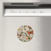 Botervliegmot Natuur Tekening antiek waterverf Magneet (Insitu (Vaatwasser))