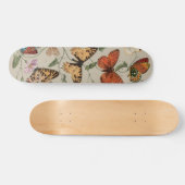 Botervliegmot Natuur Tekening antiek waterverf Persoonlijk Skateboard (Horizontaal)