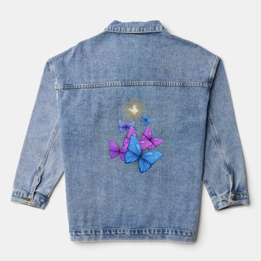 Botervliegontwerp Denim Jacket (Achterkant)