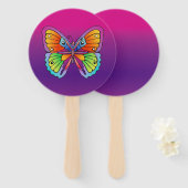 Botervliegontwerp Handwaaier (Voorkant en achterkant)