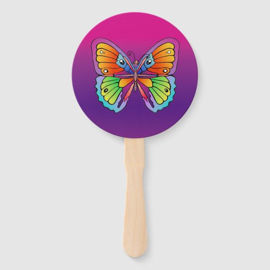 Botervliegontwerp Handwaaier (Voorkant)