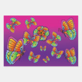 Botervliegontwerp Inpakpapier Vel (Voorkant 3)