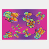 Botervliegontwerp Inpakpapier Vel (Voorkant 2)