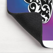 Botervliegontwerp met zonneschijnkleuren muismat (Hoek)