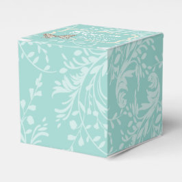 Botervliegpatroon blauwgroen bedankt voor je trouw bedankdoosjes