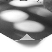 Botervliegpoeder in zwarte en witte Natuur Poster (Hoek)