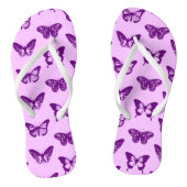 Botervliegschets, orchidee en amethyst paars teenslippers (Voetbed)