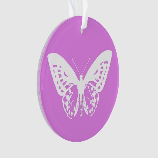 Botervliegschets, orchidee en wit ornament (voorkant)