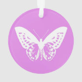 Botervliegschets, orchidee en wit ornament (achterkant)