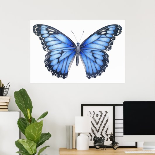 Botervliegschets Poster (Thuiskantoor)