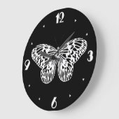 Botervliegschets, wit en zwart grote klok (Hoek)