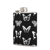 Botervliegschets, wit en zwart heupfles (Links)