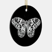 Botervliegschets, wit en zwart keramisch ornament (Rechts)