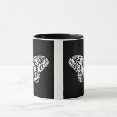 Botervliegschets, wit en zwart mok (Midden)