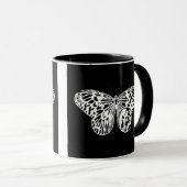 Botervliegschets, wit en zwart mok (Voorkant rechts)