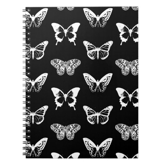 Botervliegschets, wit en zwart notitieboek (Voorkant)