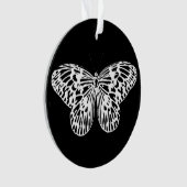 Botervliegschets, wit en zwart ornament (voorkant)