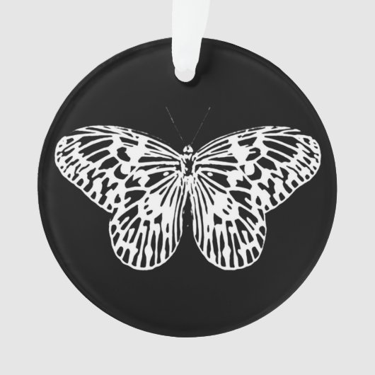Botervliegschets, wit en zwart ornament (voorkant)