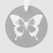 Botervliegschets, zilvergrijs en wit ornament (voorkant)