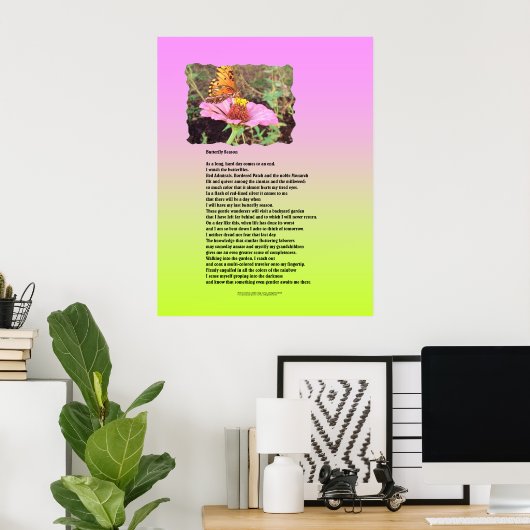 Botervliegseizoen Poster (Thuiskantoor)