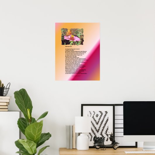 Botervliegseizoen - woestijn poster (Thuiskantoor)