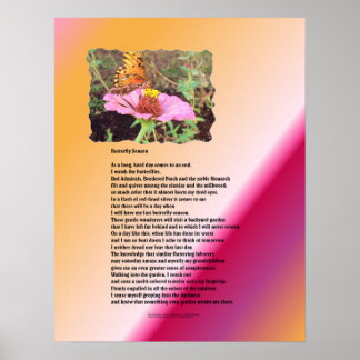 Botervliegseizoen - woestijn poster
