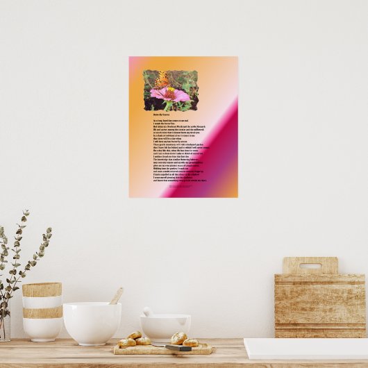 Botervliegseizoen - woestijn poster (Keuken)