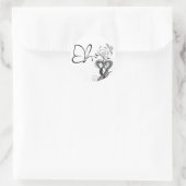 Botervliegstickers Ronde Sticker (Tas)